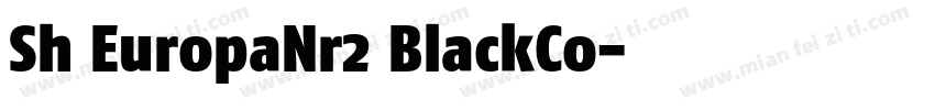 Sh EuropaNr2 BlackCo字体转换